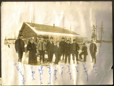  Survey Crew Algoma Central Railway ca 1909 - GFC far right