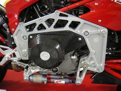 A Ducati motor in a high-tech frame