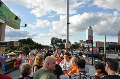 Sweepers in line for burgers and dogs