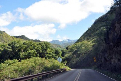 The scenic Kahekili Highway on West Maui's north coast