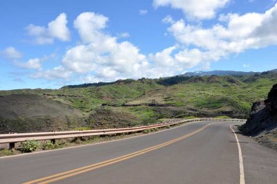 You can see West Maui Volcano in the distance