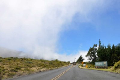 Entering Haleakala National Park