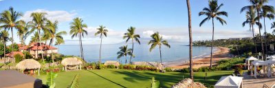A panoramic view from the Serenity Pool