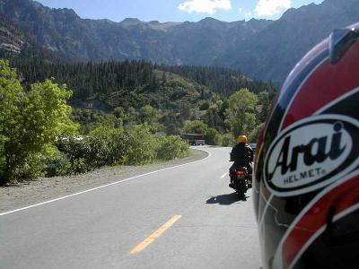Riding out of Ouray