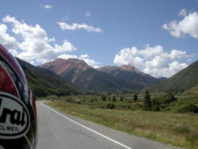 The road from Ouray to Silverton is magnificent