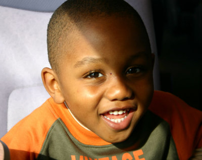 little boy on the train to Zutphen