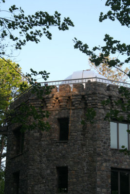 Evening view of the observatory dome