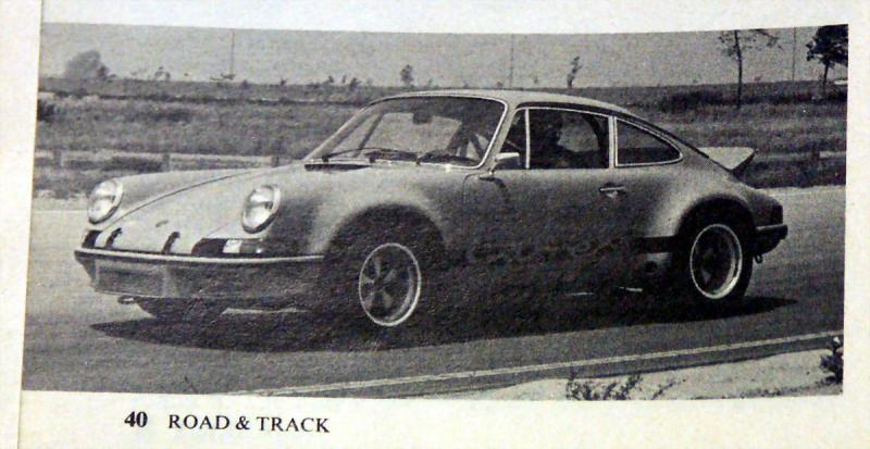 1973 Road & Track Magazine 911 RSR - Photo 6