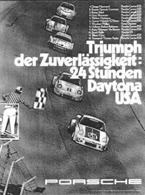 Triumphder Zuverlassigkeit 24-Stunden Daytona USA 30x40in76x102cm - NLA