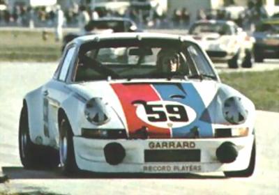 Peter Greg driving Brumos No 59 - 1973 Porsche 911 RSR