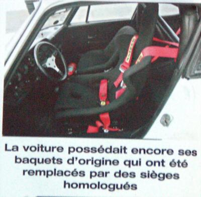 Note the co-pilot seat, no headrest provision, looks like the one used in the 1973 RSRs