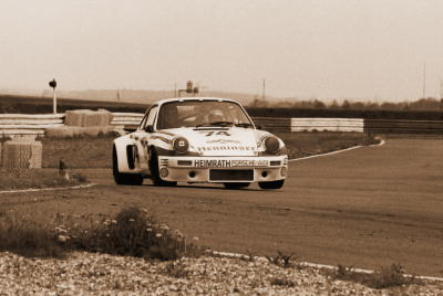 Henninger sponsored ex-Heimrath RSR at a track in France, 2005