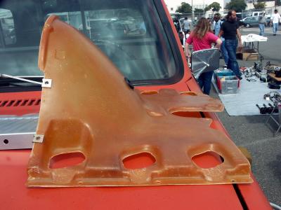 Fiberglass Engine Cover Natural Repro - Photo 1