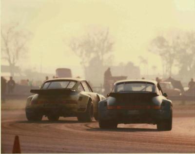 Porsches on the Turn - 24 Hours of Daytona, 1975