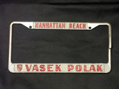 Vasek Polak License Plate Frame