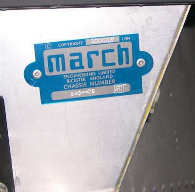 March - Chassis # 84 G 05 - Photo 1