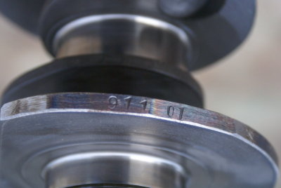 911 RSR Crankshaft, 70.4mm Stroke, 6-Bolt (NOS) s/n F98864 - Photo 5