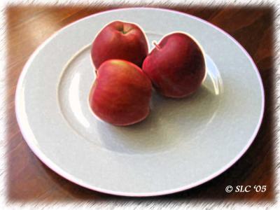 Apples on a Plate