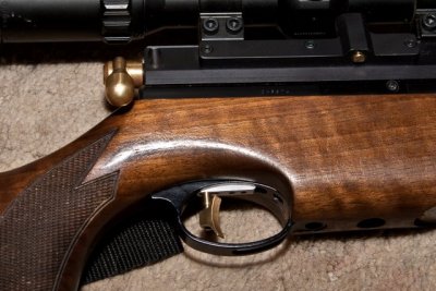 Air Arms S410, fitted with a Rowan Engineering adjustable trigger