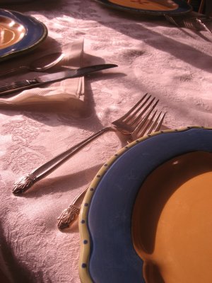 place setting thanksgiving