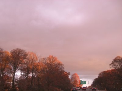 morning commute - eerie sky
