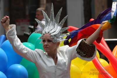 Cyndi Lauper at the 2008 Pride Parade
