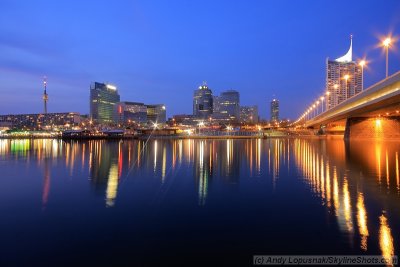 Downtown Vienna at Night