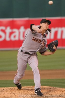 San Francisco Giants pitcher Tim Lincecum