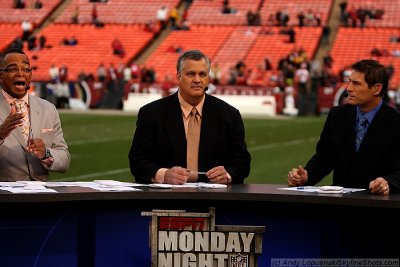 ESPN pregame analysts Stuart Scott, Matt Millen & Steve Young