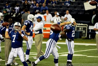 Indianapolis Colts QBs Chris Painter & Peyton Manning