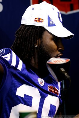 Super Bowl XLIV Media Day: Indianapolis Colts RB Joseph Addai