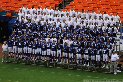 Super Bowl XLIV Media Day: Indianapolis Colts team photo