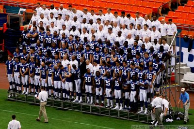 Super Bowl XLIV Media Day: Indianapolis Colts team photo