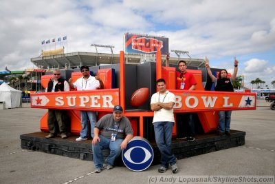 The Super Bowl Today Graphics Crew