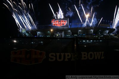 Super Bowl XLIV - The Who rehearsal fireworks