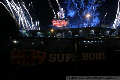 Super Bowl XLIV - The Who rehearsal fireworks