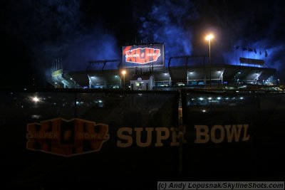 Super Bowl XLIV - The Who rehearsal fireworks