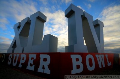 Super Bowl XLIV sculpture on Ft. Lauderdale Beach