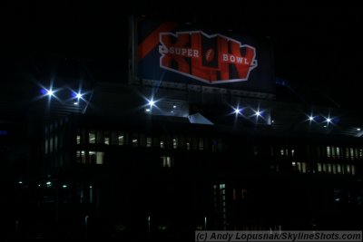 Super Bowl XLIV - Stadium at Night