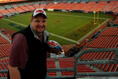 Wideshot of me at Super Bowl XLIV