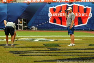 Super Bowl XLIV - Ground Crew on the Day before the game