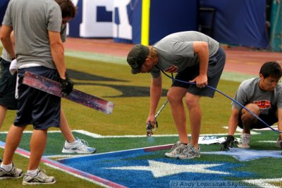 Super Bowl XLIV - Ground Crew on the Day before the game