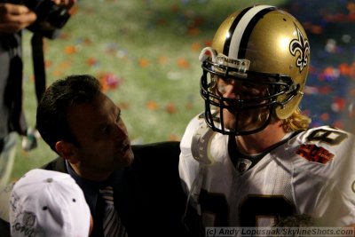 New Orleans Saints TE Jermey Shockey with super agent Drew Rosenhaus