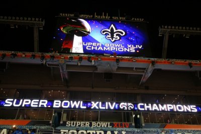 Super Bowl XLIV champions - the New Orleans Saints