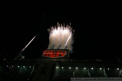 Super Bowl XLIV  postgame fireworks when New Orleans won