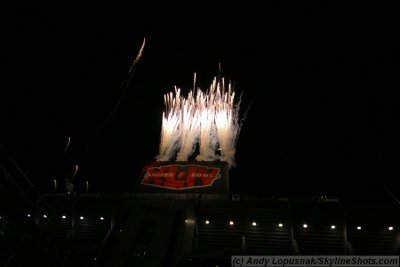 Super Bowl XLIV  postgame fireworks when New Orleans won