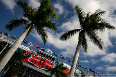 Sun Life Stadium hours before Super Bowl XLIV