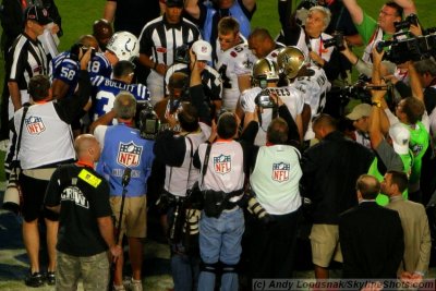 Super Bowl XLIV coin toss - NFC won for the 13th straight year