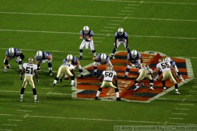 Indianapolis Colts' 1st offensive play of Super Bowl XLIV