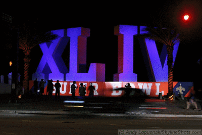 Animated GIF of Super Bowl XLIV artwork & traffic